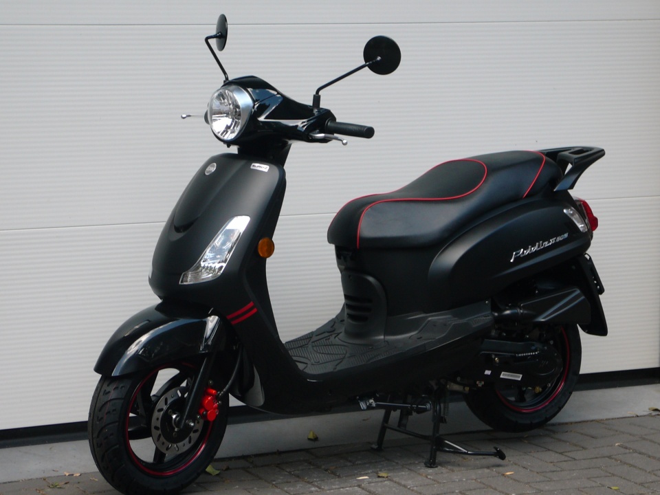 Sym Fiddle 2 sport mat zwart euro 4 AANBIEDING !! - Metselaar scooters